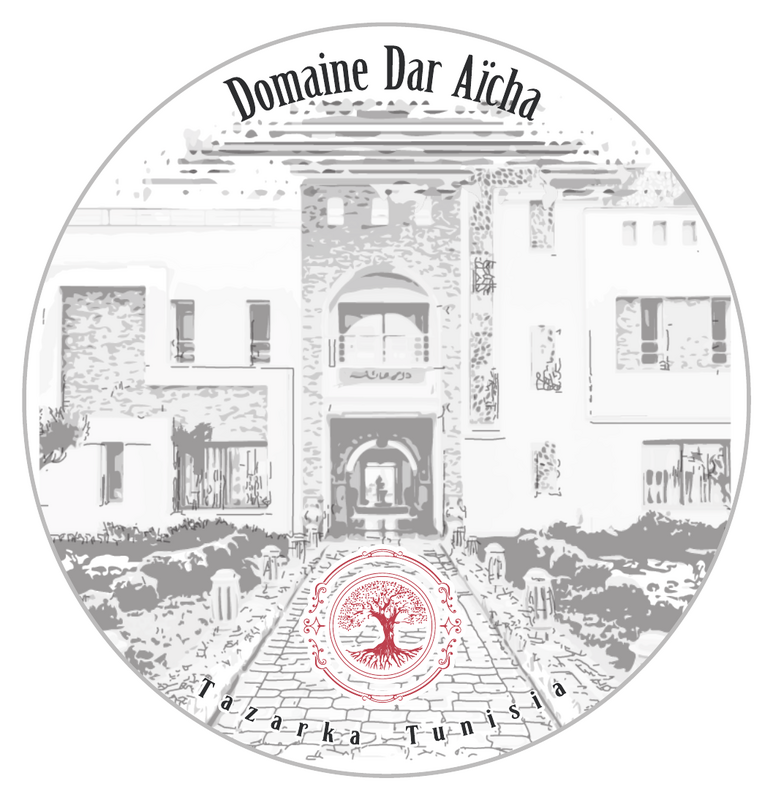 Logo du Domaine Dar Aïcha, huile d'olive Koroneiki
