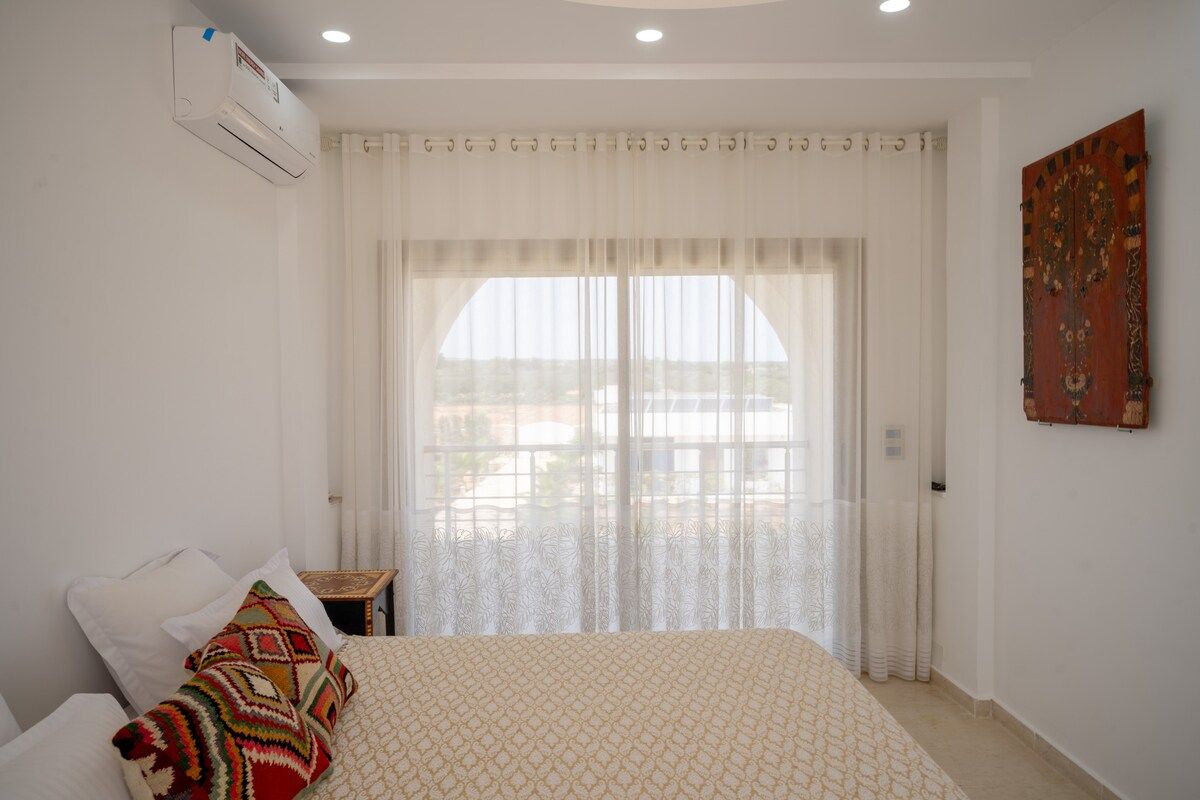 Suite 9 de la maison d'hôtes Dar Aïcha à l'étage, avec terrasse panoramique